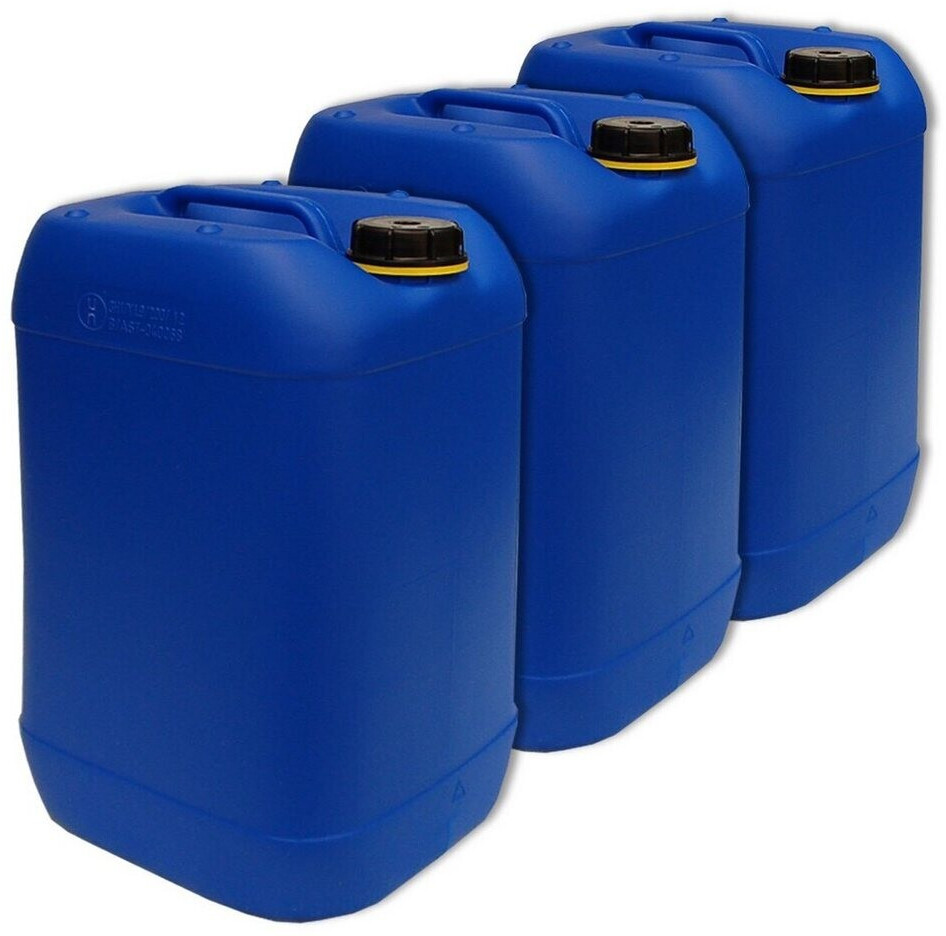 plasteo 30 Liter Getränke- Wasserkanister mit Schraubdeckel (DIN