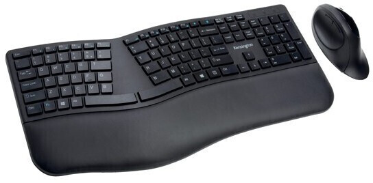 Kensington Pro Fit Ergo Kit Clavier sans fil et souris noir
