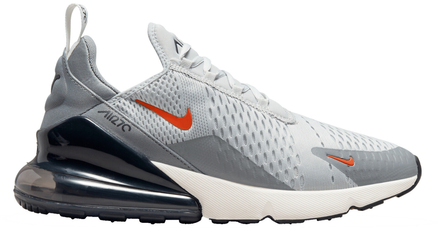 Buy Nike Air Max 270 grey fog sail particle grey team orange from