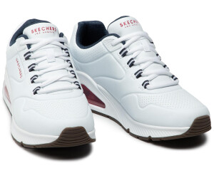 Skechers red and clearance white