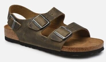 Birkenstock Milano Smooth Leather green ab 76 99 Preisvergleich bei idealo