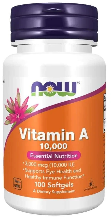 Now Foods Vitamin A 10.000 Softgels (100 pcs.)