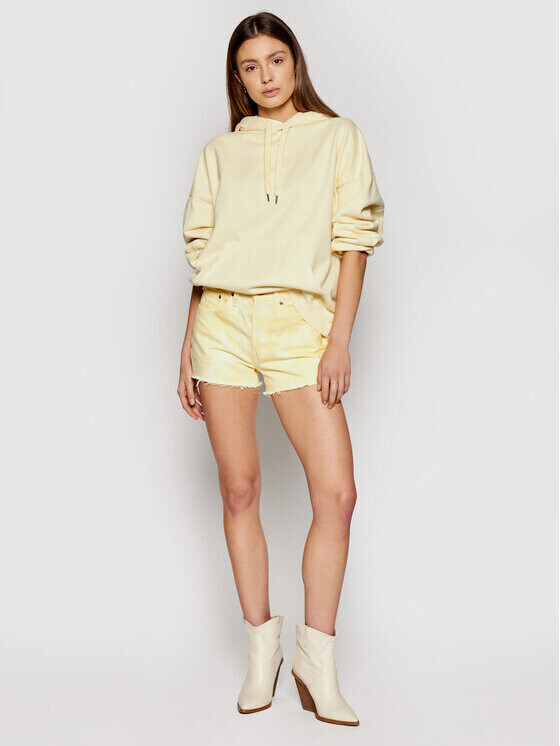Yellow levi shorts store
