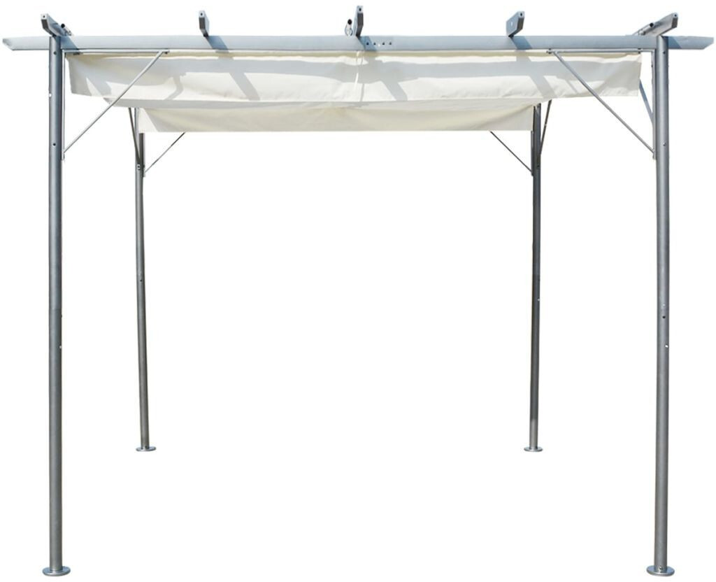 vidaXL Pergola with retractable roof 3 x 3 m