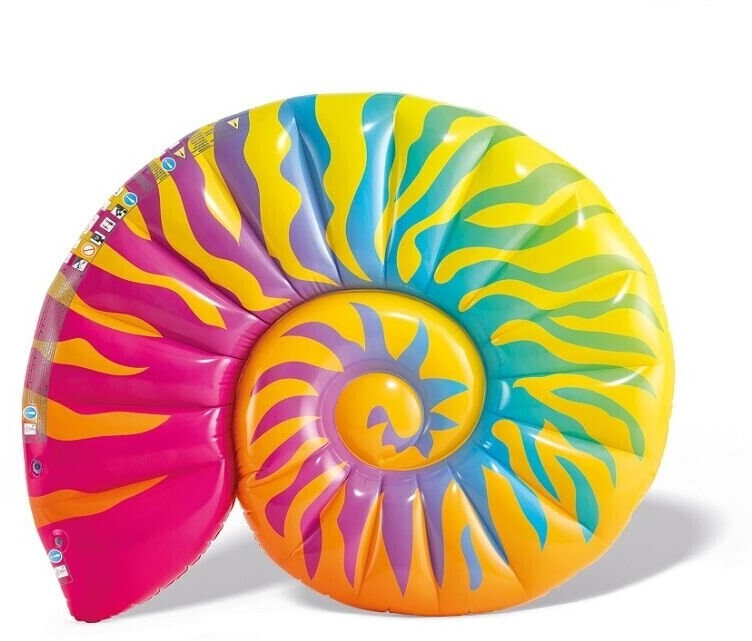 Intex Île gonflable coquillage multicolore
