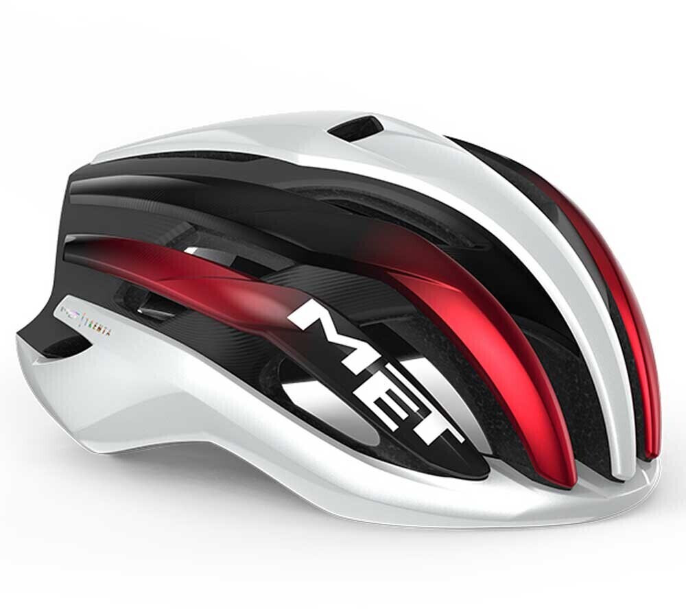 MET Trenta MIPS white black red metallic/matt glossy