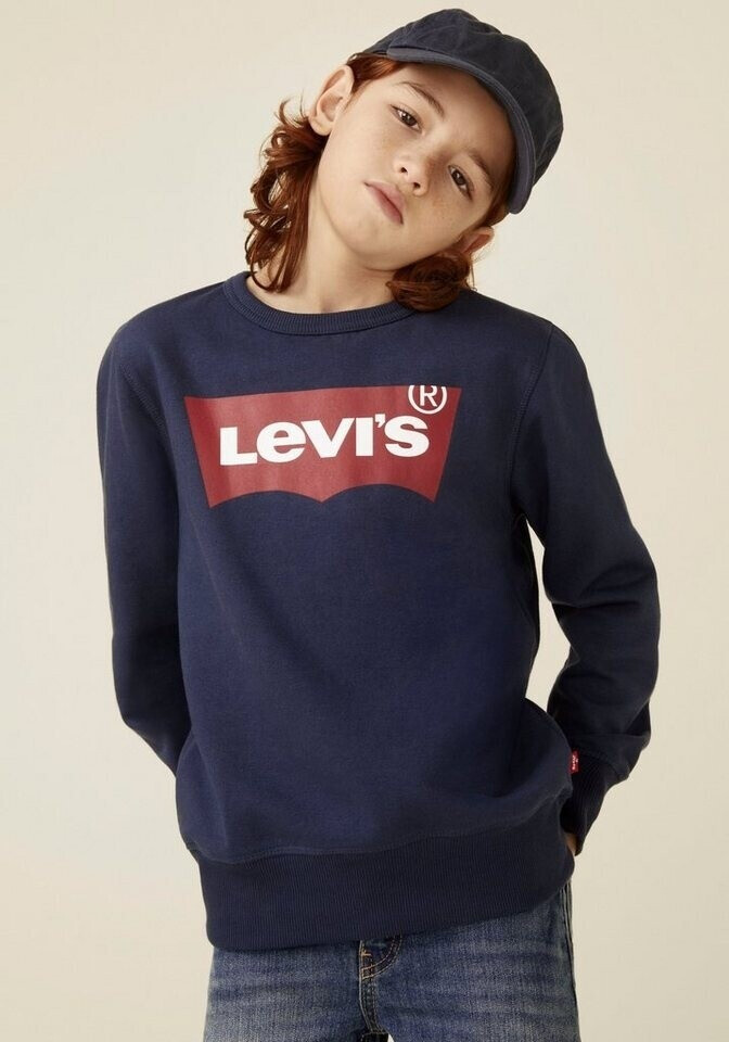 Levi's Kids LVB-Batwing Crewneck Sweatshirt (8E9079) dress blues