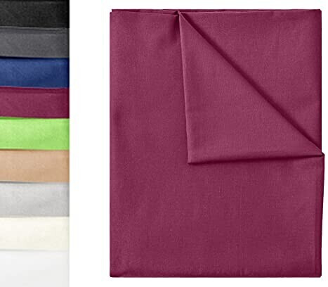Green Mark Textilie Bed Sheet 150 x 250 cm Bordeaux
