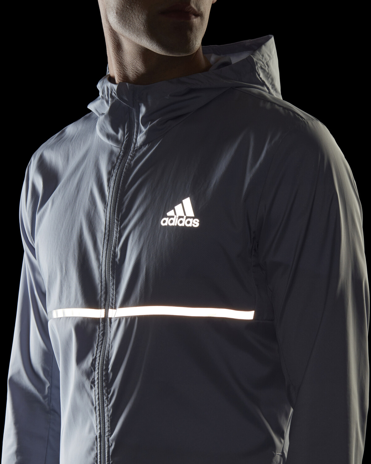 Adidas reflective running jacket shop