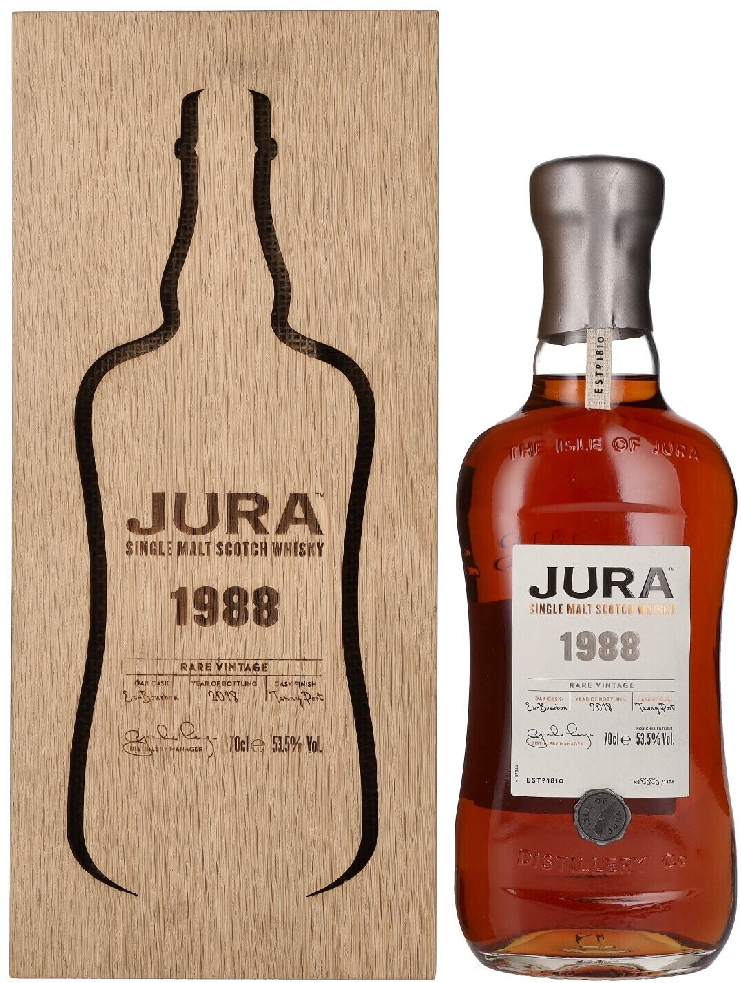 Jura 1988 Rare Vintage Single Malt Scotch Whisky 0,7l 53,5%