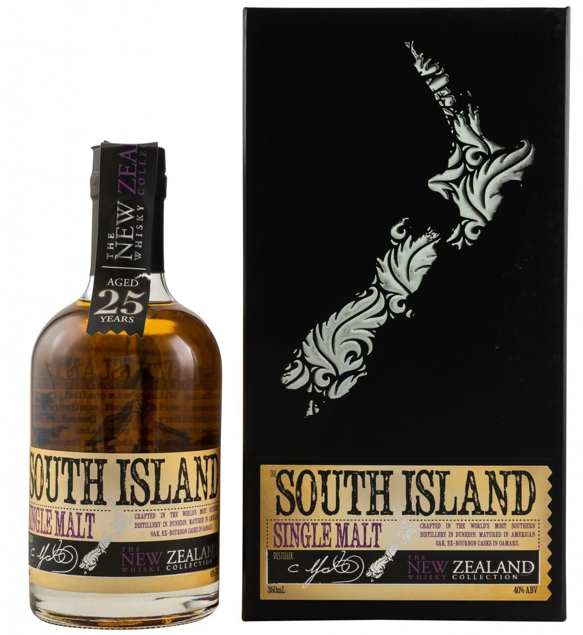 New Zealand Whisky 25 Years South Island Single Malt Whisky 0,35l 40%