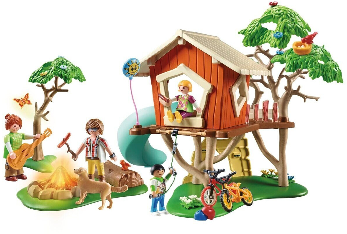 Soldes Playmobil Cabane dans les arbres et toboggan (71001) 2024