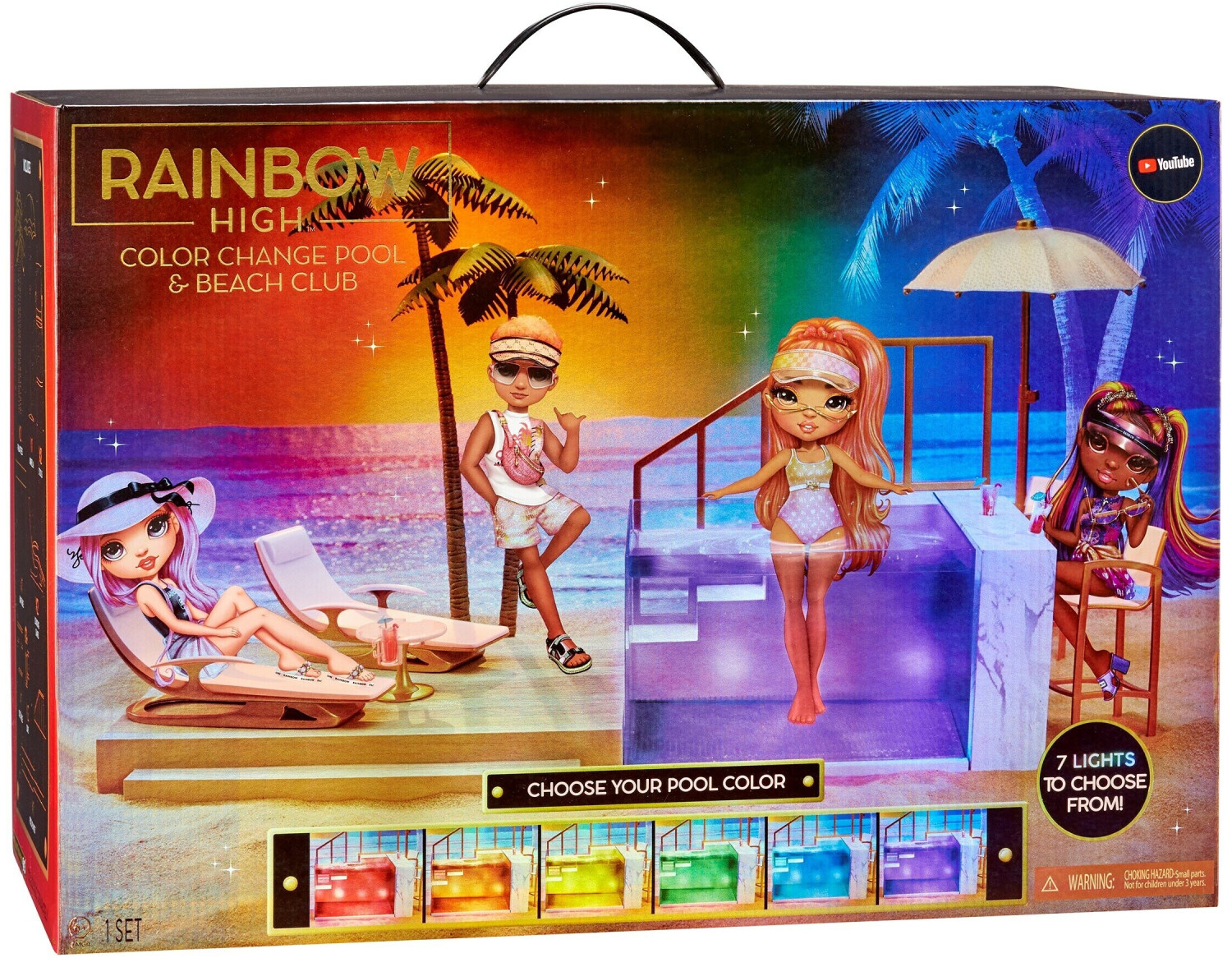 Photos - Doll MGA Entertainment MGA Entertainment Rainbow High Color Change Pool & Beach