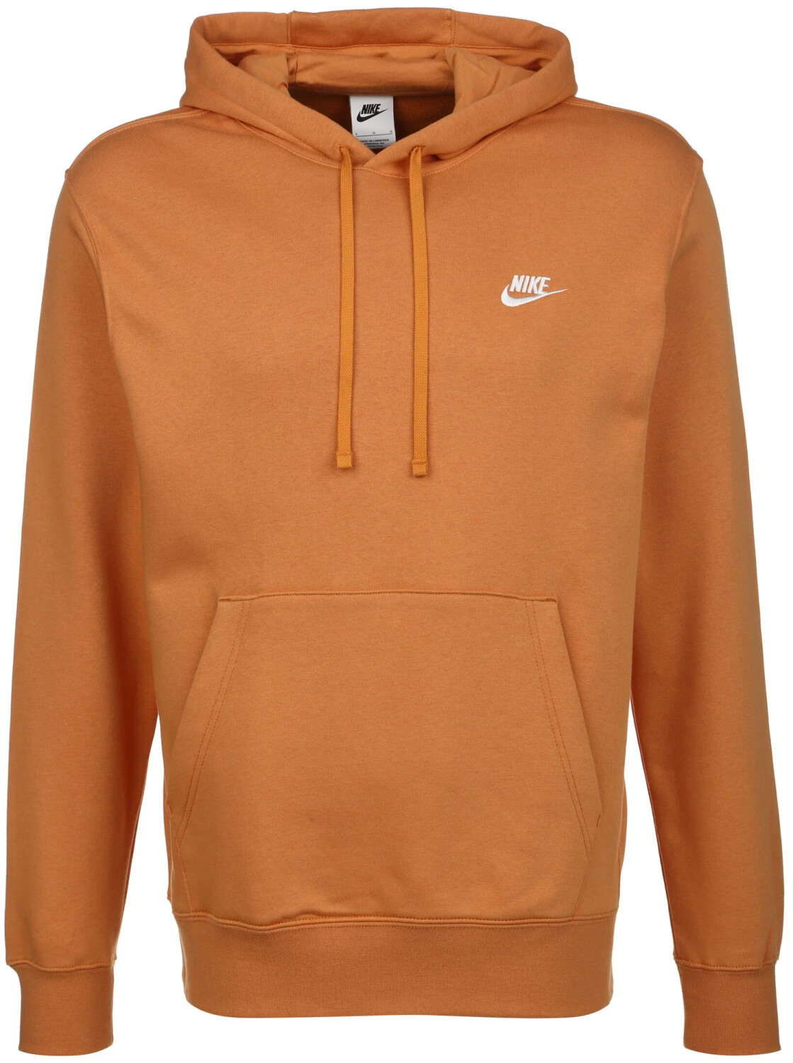 Nike Club Fleece Hoodie BV2654 hot curry white ab 35 99 Preisvergleich bei idealo