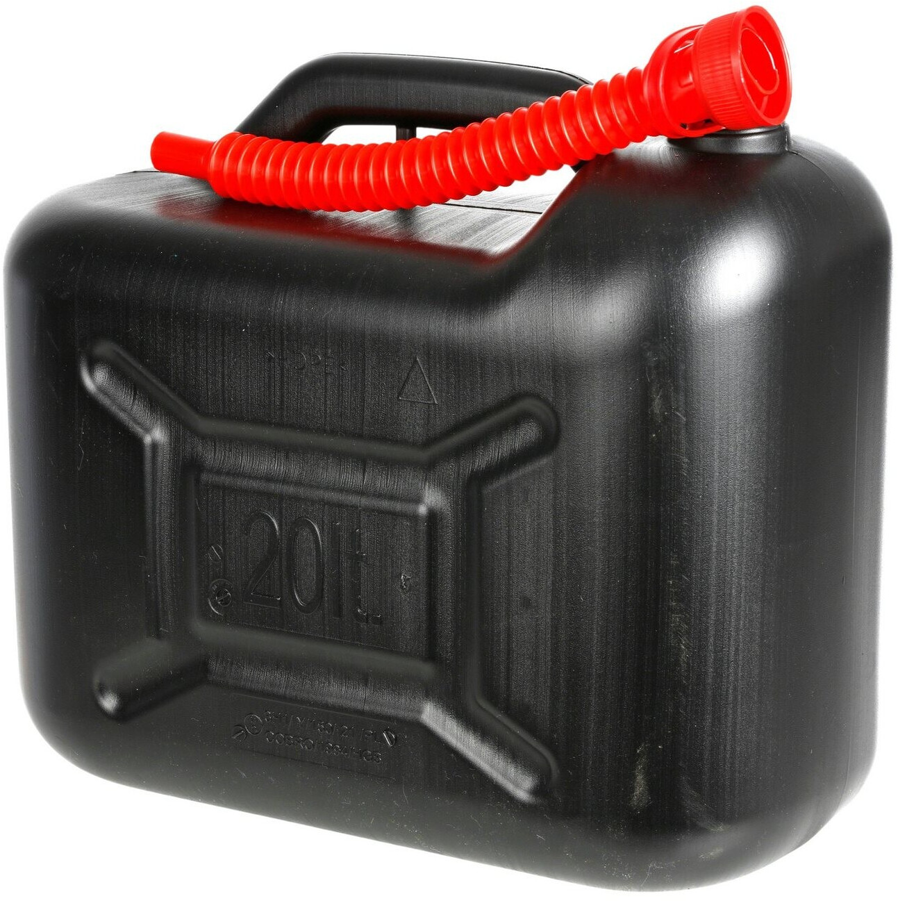 Benzinkanister 20L (4x) schwarz Reservekanister Kraftstoff Öle