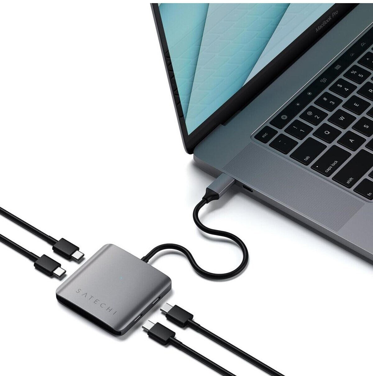 SATECHI Adaptateur Multiport USB - C Hub Pro Mini - Usb4, USB - A Data, USB  - C Data, Gigabit Ethernet, Prise Jack - pour Macbook Pro/Air M2/M1 (Gris  Sidéral) : : Informatique