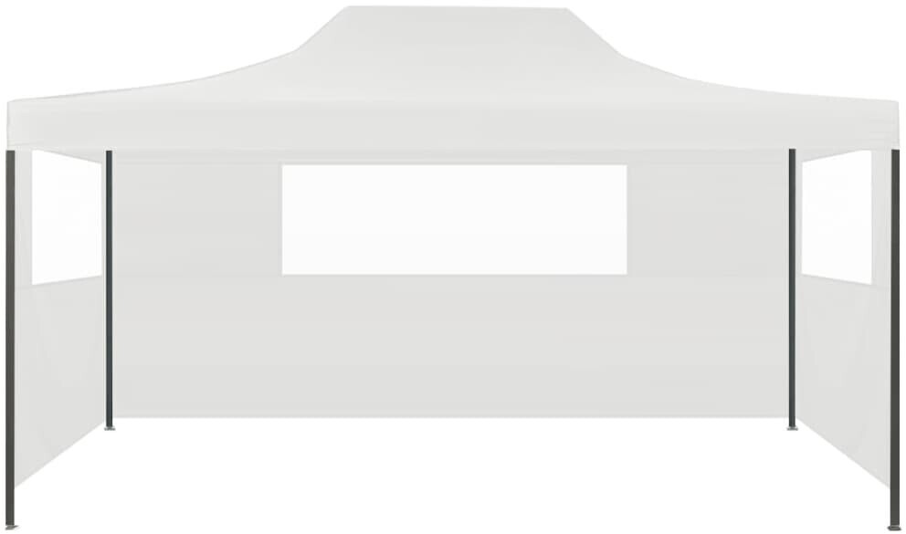 vidaXL Marquee with 3 side walls 3x4m white