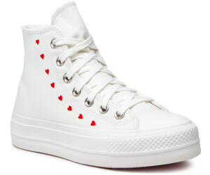 Converse Chuck Taylor Star Lift High Top Embroidered Hearts white/university red desde 90,00 € | Compara precios en