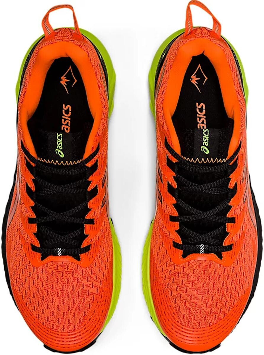 ASICS Gel-Trabuco 10 - Tenis de correr para hombre, negro, anaranjado,  (Shocking Orange/Black)