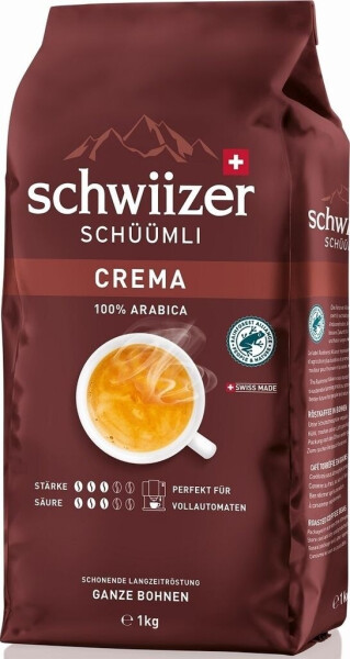Schwiizer Schüümli Crema ganze Bohne, Bild 5