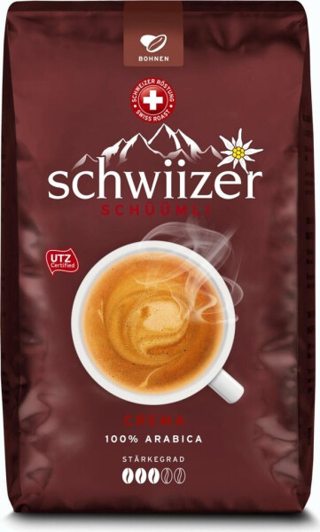 Schwiizer Schüümli Crema ganze Bohne, Bild 8