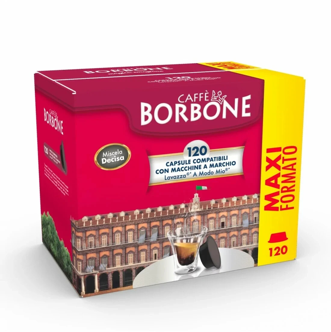 Caffè Borbone 50 capsule Nespresso miscela decisa