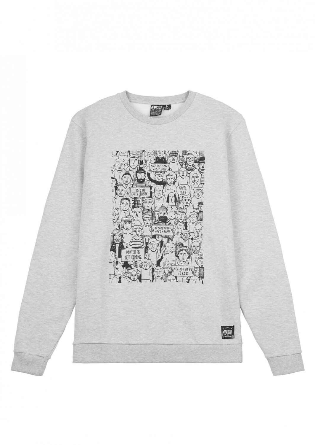 Picture Activist Crew Pullover (MSW322) grey melange