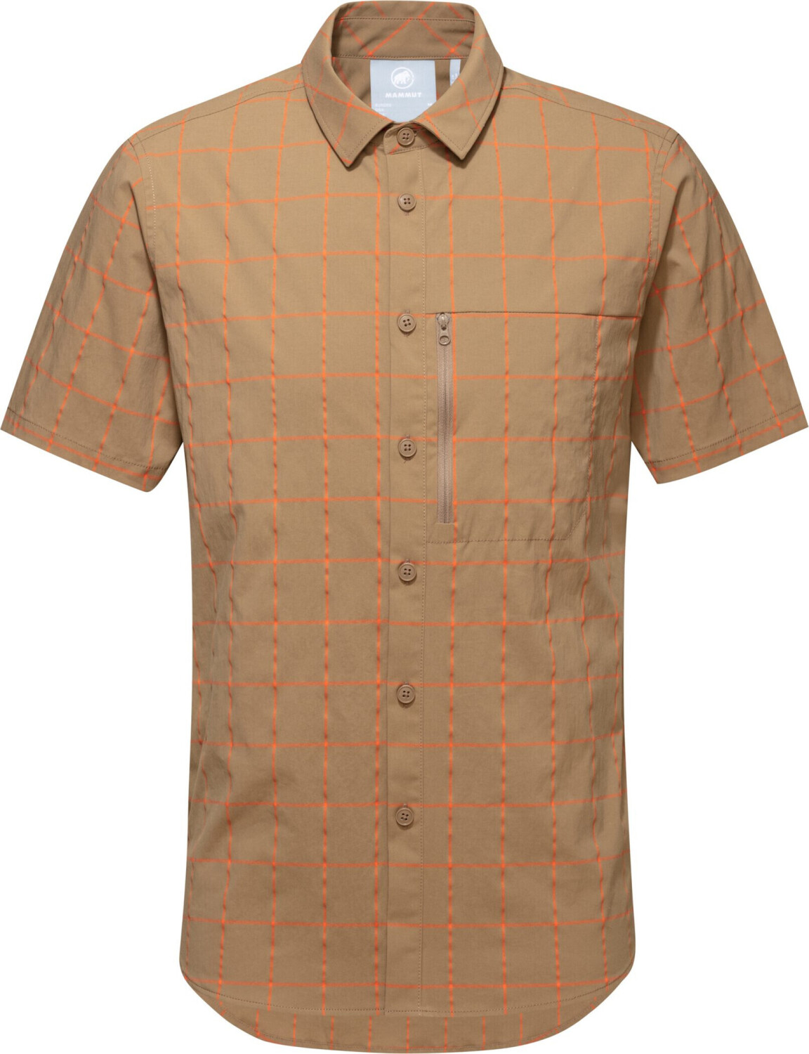 Mammut Mountain Shirt Men (1015-01060) dark sand/hot red