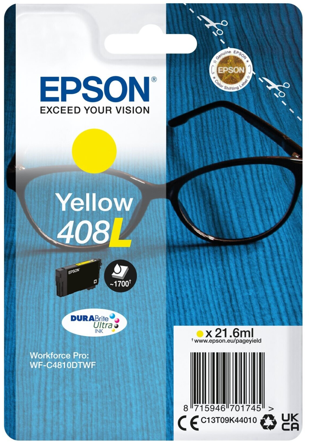 Epson 408L Yellow (C13T09K44010)