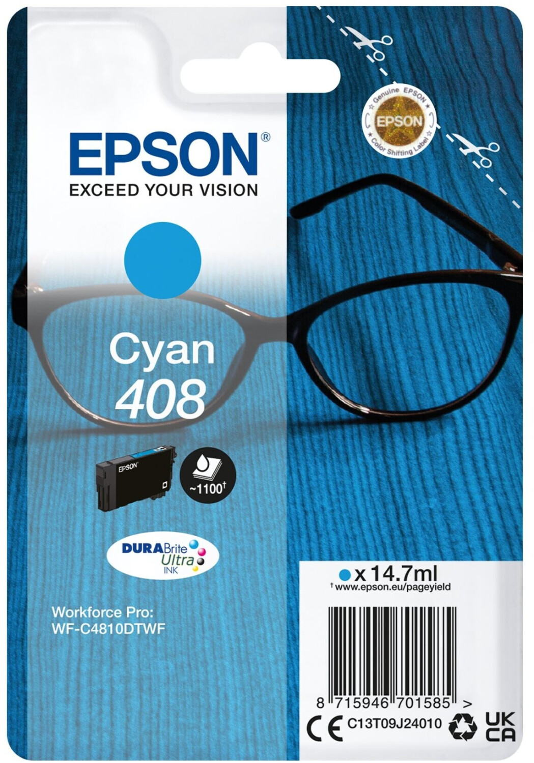 Epson 408 Cyan (C13T09J24010)