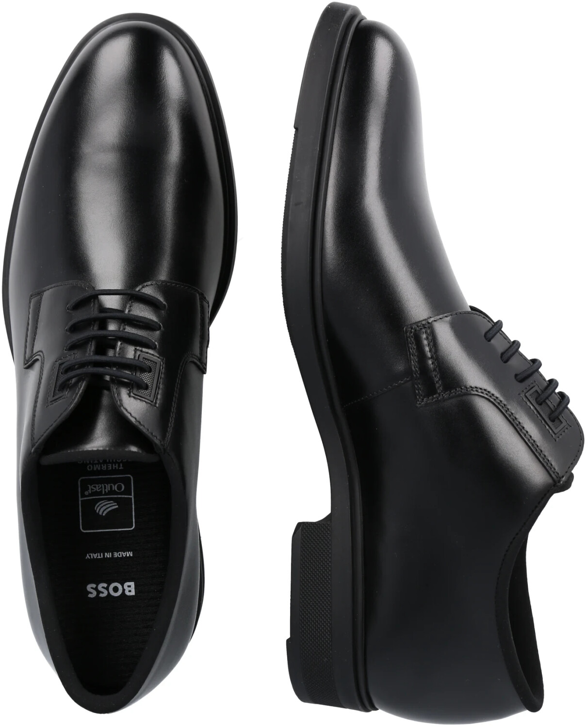 Hugo Boss Homme  Firstclass _ Oxfr _ Gsu  Cuir Noir Richelieus Chaussures  à