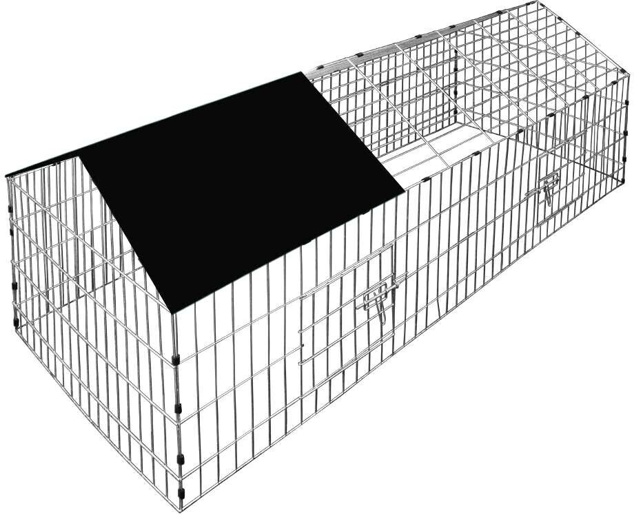 Deuba Rabbit Free Run 180x75x75cm Black