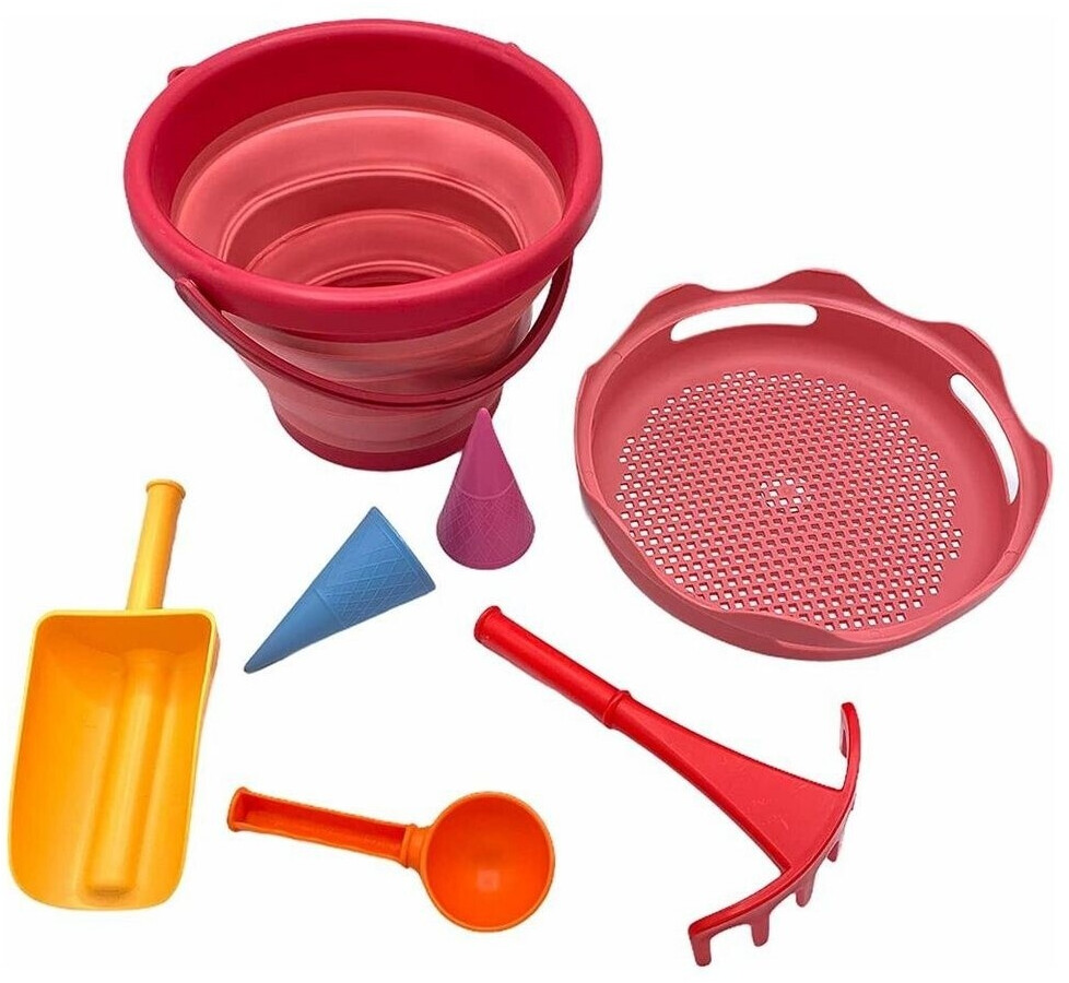 Schildkröt 7in1 folding bucket set red