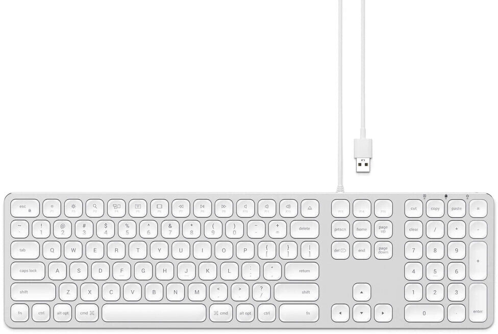 Satechi Aluminium Wired White (US)