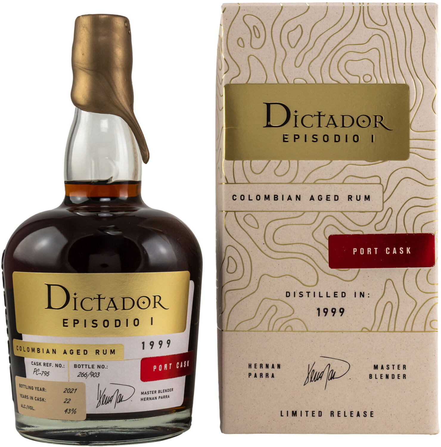 Dictador Episodio I Rum Port Casks 1999/2021 0,7l 43.0%