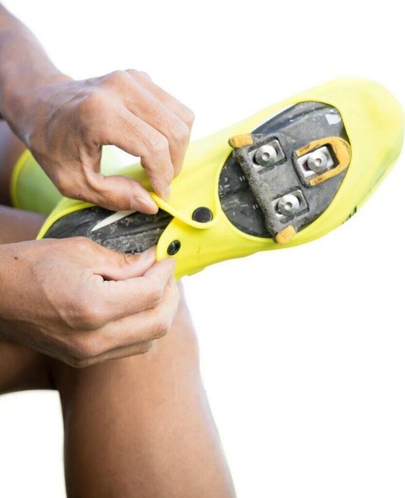 veloToze Tall Shoe Cover Silicone with Snaps viz-yellow