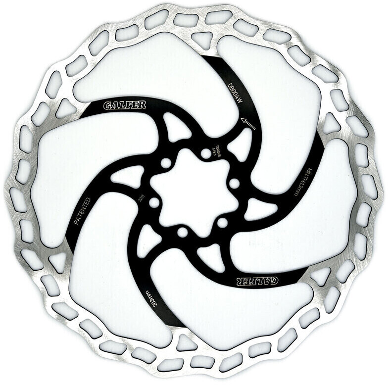 Galfer Wave Fixed MTB 6-Bolt Rotor 203mm x 1.8mm