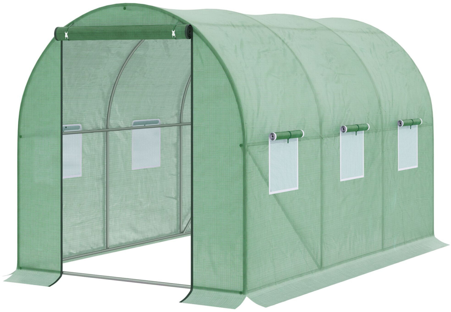 Outsunny Foil Tunnel Greenhouse 285 x 192 x 194 cm Green