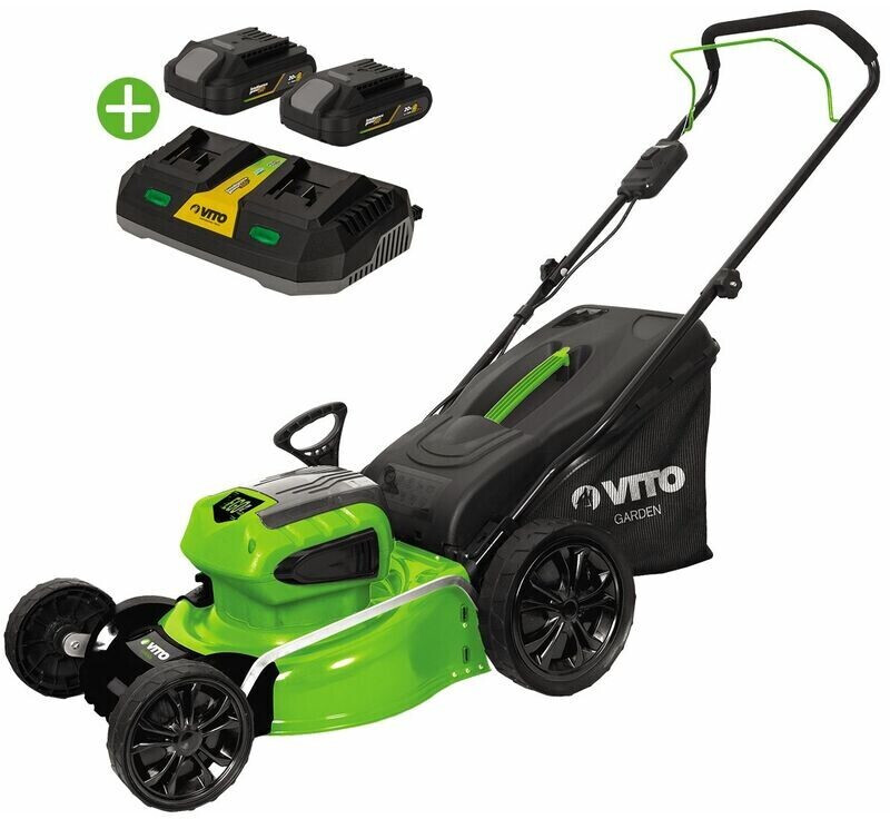 Vito Tondeuse 40V avec 2 batteries et un chargeur double