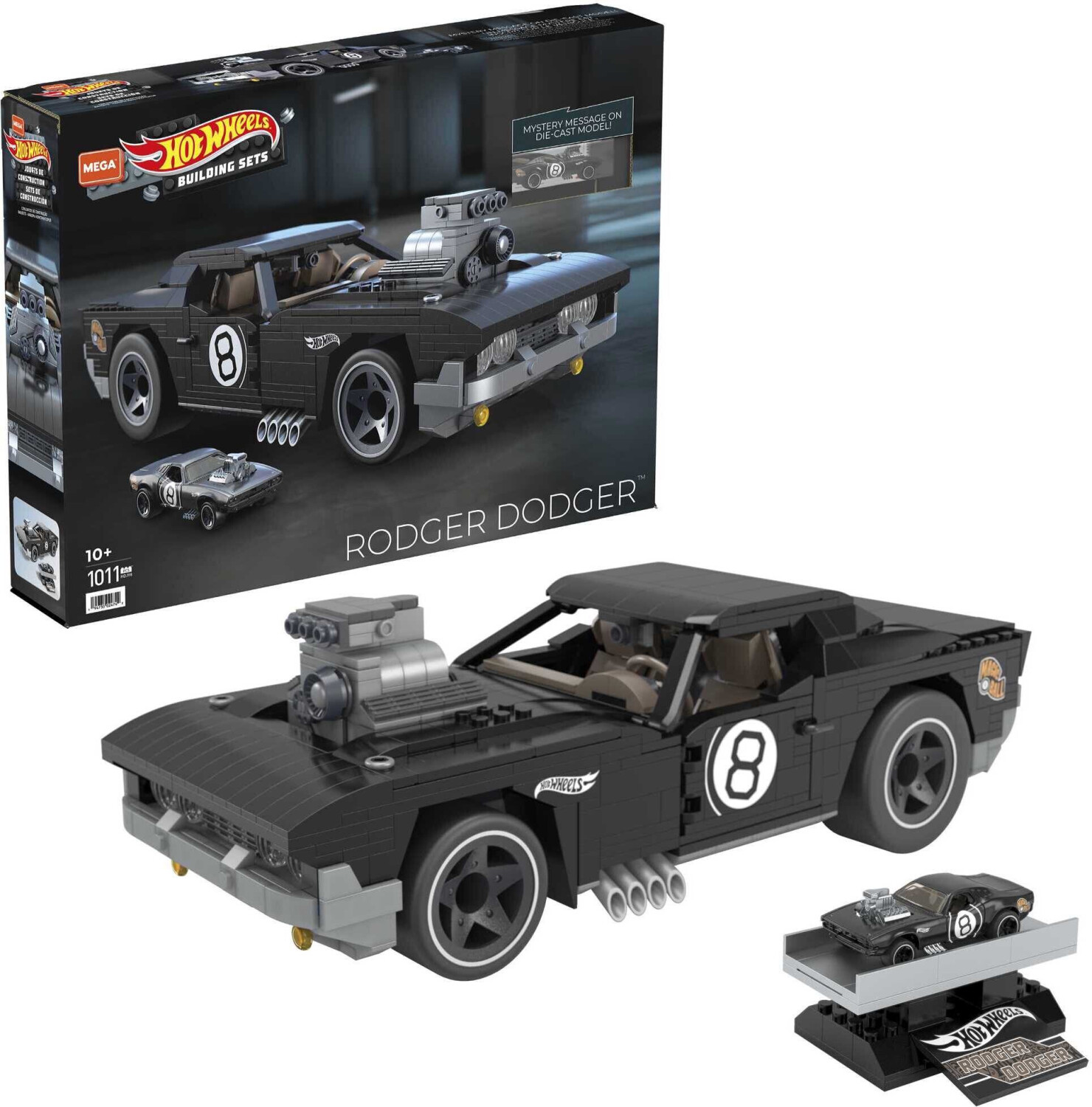 Mega Construx Rodger Dodger - Voiture de course à construire 1:20 (HDJ98)
