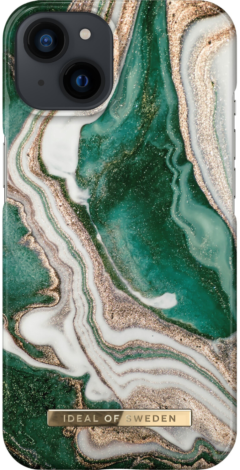 iDeal of Sweden Fashion Cover iPhone 13 Golden Jade Marble