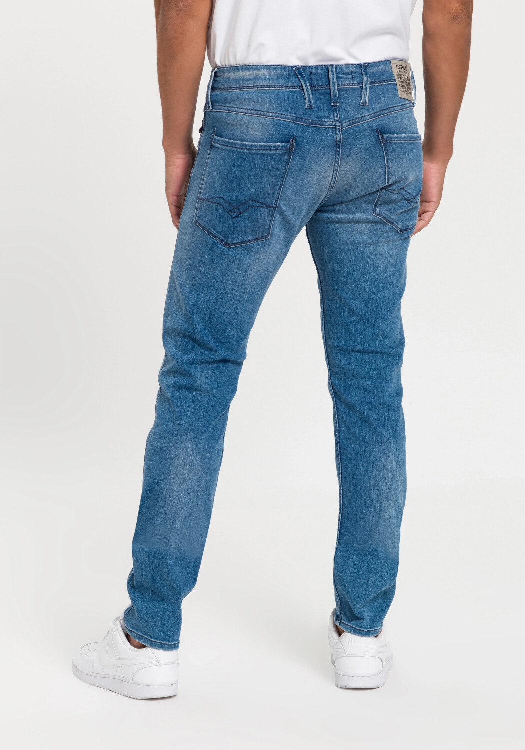 from on Fit (BF5) – blue Anbass Replay Hyperflex Jeans Slim light Deals (Today) Best Buy £48.27