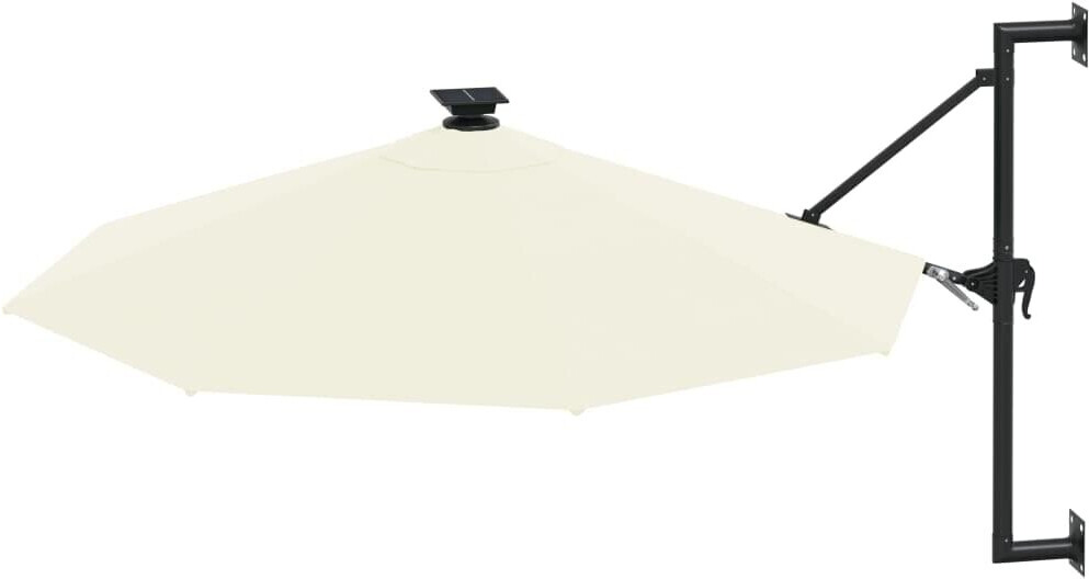 vidaXL Wall Mounted Parasol with LED sand