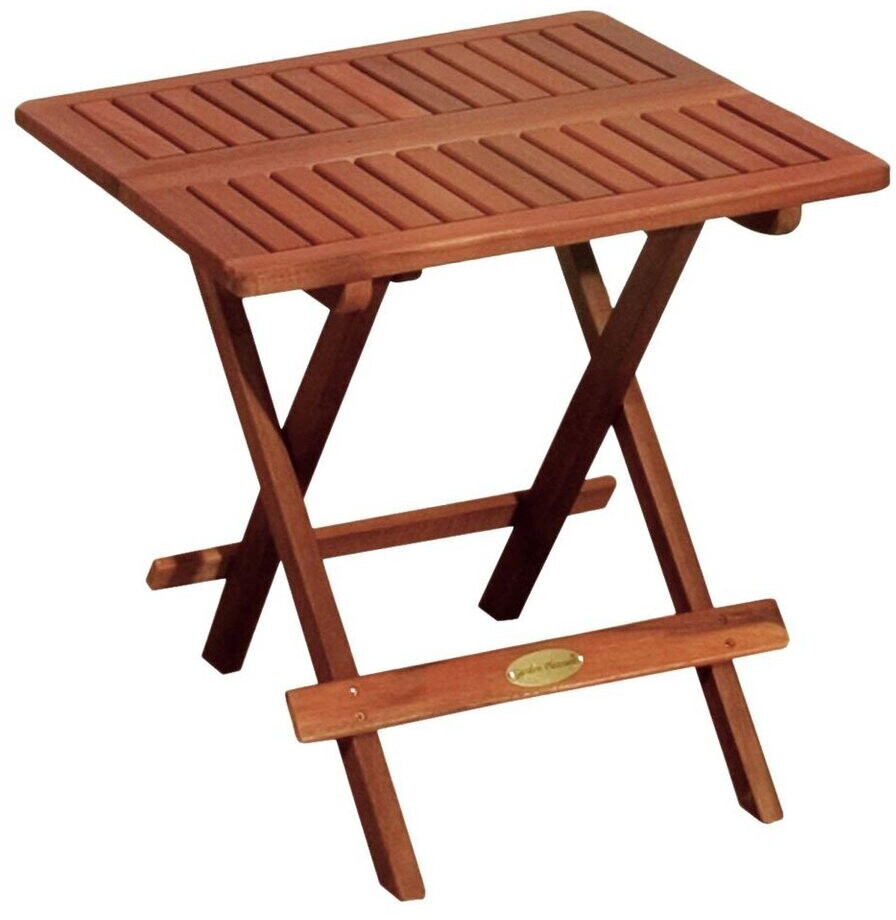 ETC Shop Bistro table eucalyptus 50x50x50cm brown