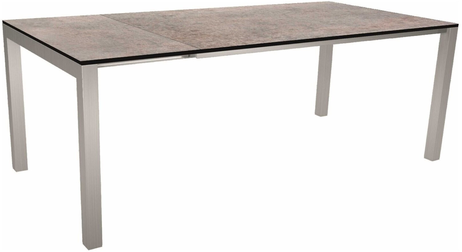 Stern Ausziehtisch Edelstahl/HPL 160/210x90cm smoky ab 1.939,95