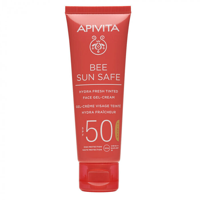 Photos - Sun Skin Care APIVITA Bee Sun Safe Hydra Fresh Tinted Face Gel-Cream SPF 50 (50 