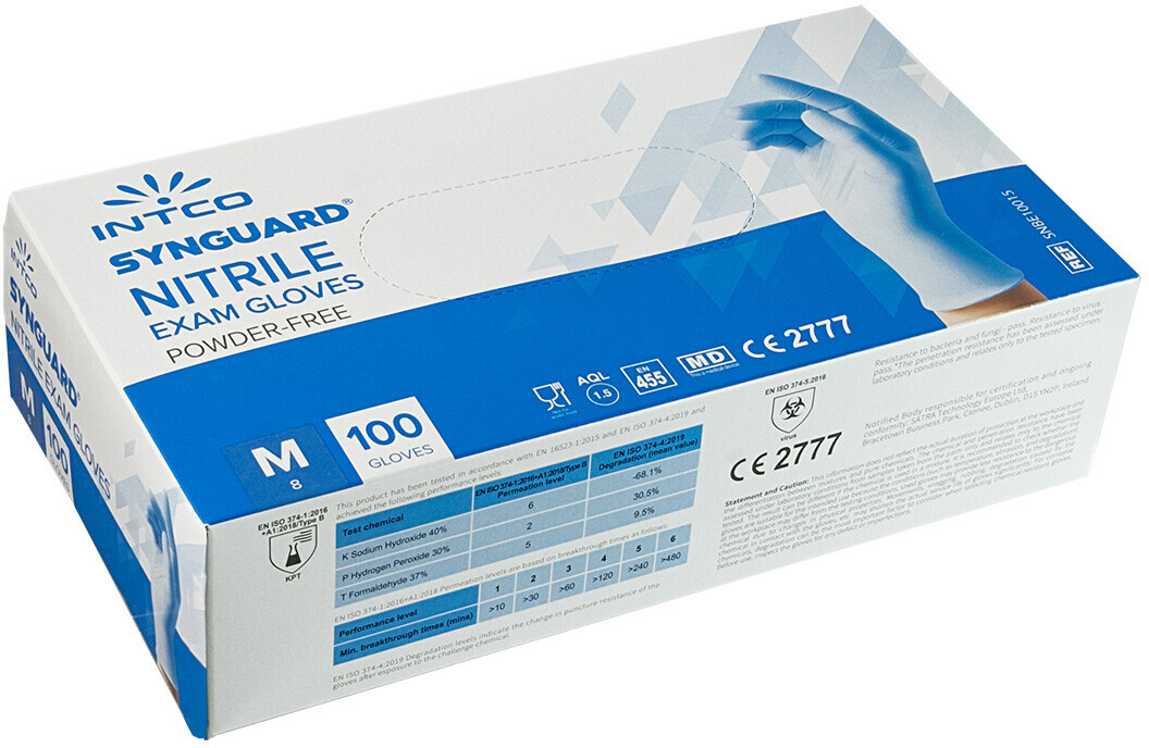 Intco Synguard Nitrile powderfree blue (100 pcs.)