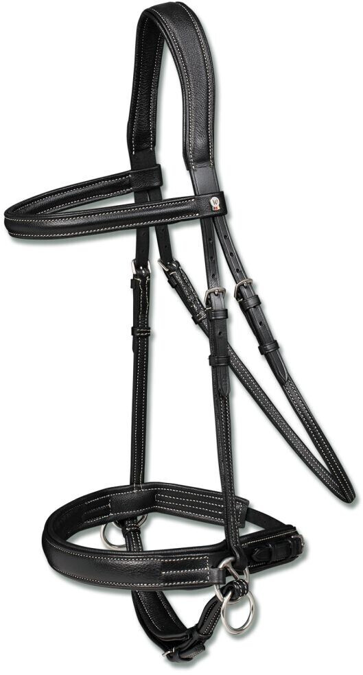 Waldhausen X-Line Snaffle Bridle Supersoft WB Black