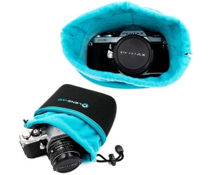 mit Fleece Fütterung L Canon Sony Schwarz Objektivbeutel Schutztasche wasserabweisend für Kamera Objektive z.B MyGadget Objektivtasche Neopren
