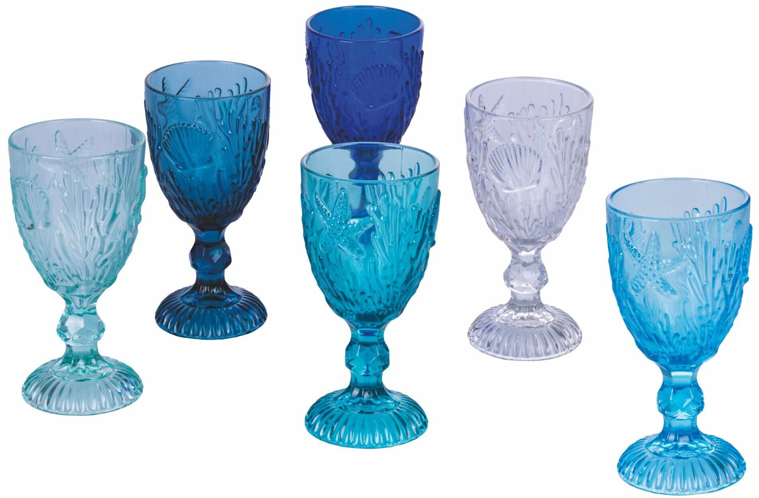 Villa d'Este Home Tivoli Pantelleria blue 6 pcs.